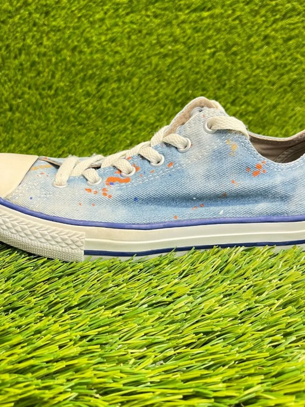 Converse Chuck Taylor All Star OX Low Boys Size 5Y Blue Athletic Shoes Sneakers